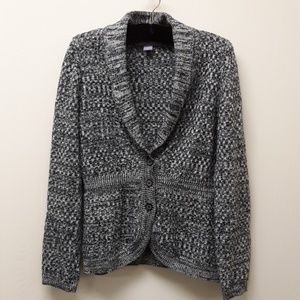 Jacket Style Button Front Sweater